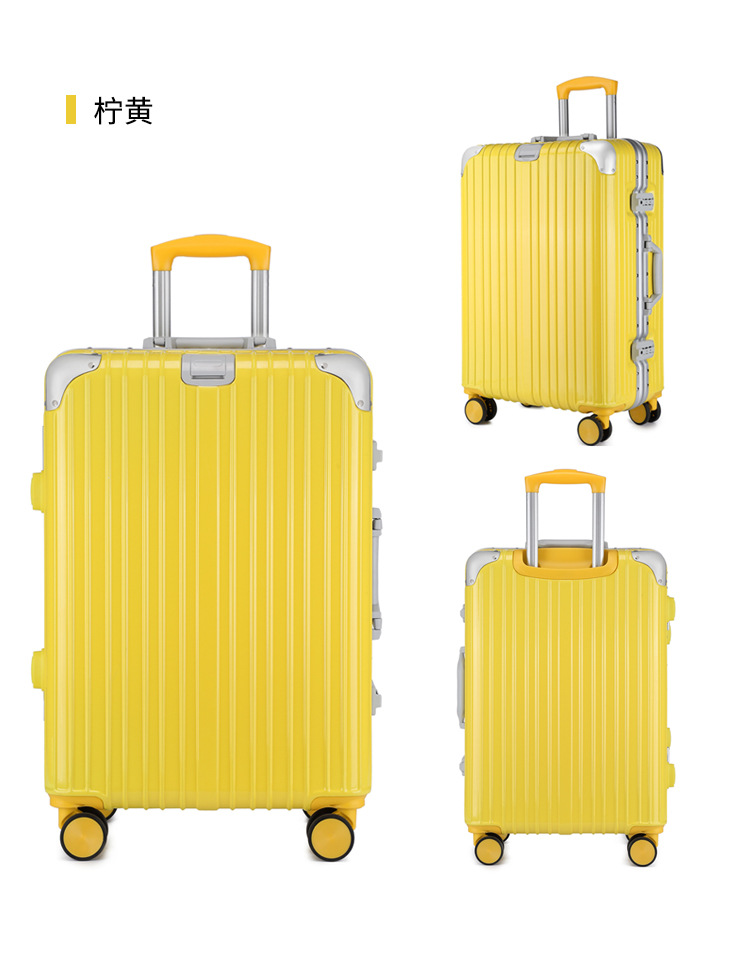 Suitcase Aluminum Frame Male and Female College Student Trolley Case Luggage Boarding Bag 20-Inch