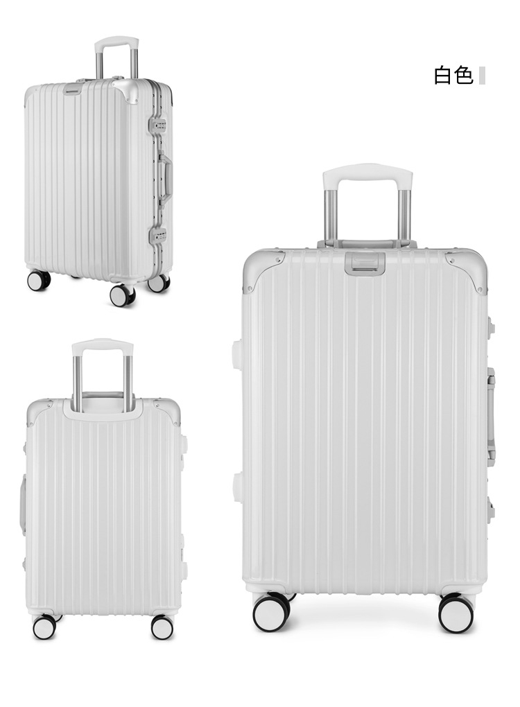 Suitcase Aluminum Frame Male and Female College Student Trolley Case Luggage Boarding Bag 20-Inch