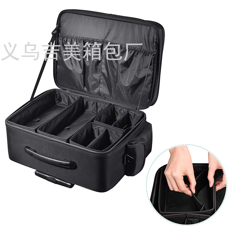 Trade Cosmetic Case Cosmetic Bag Universal Wheel Trolley Case Large Capacity Suitcase Beauty Hairdressing Toolbox Can Be