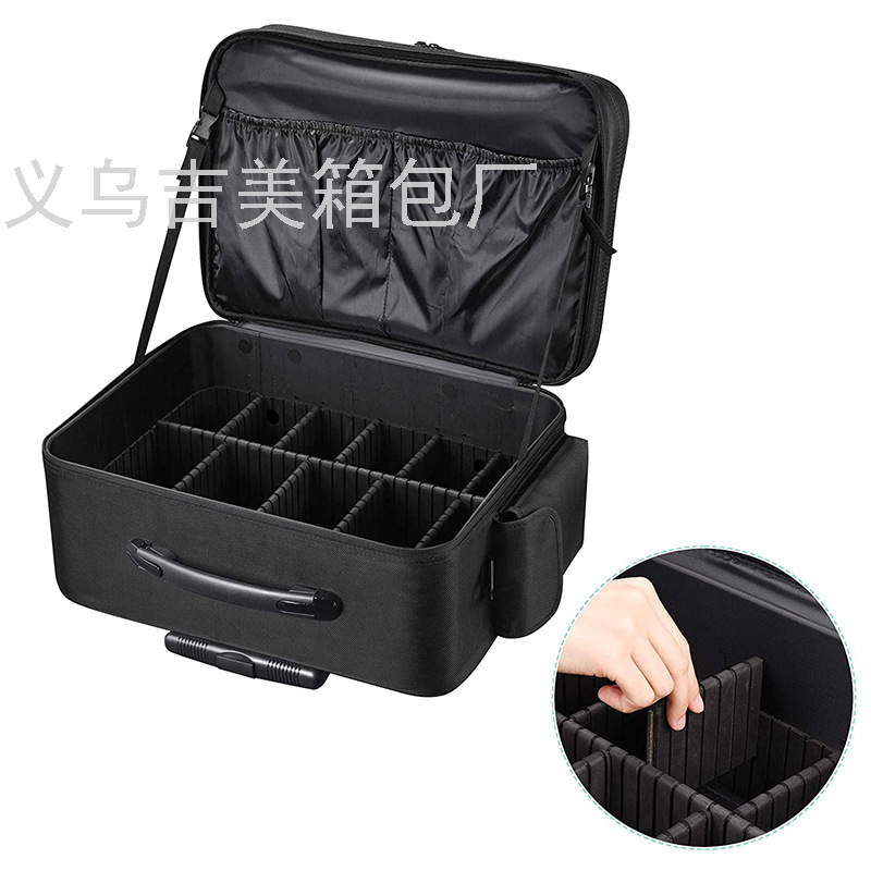 Trade Cosmetic Case Cosmetic Bag Universal Wheel Trolley Case Large Capacity Suitcase Beauty Hairdressing Toolbox Can Be