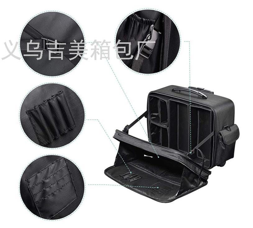 Trade Cosmetic Case Cosmetic Bag Universal Wheel Trolley Case Large Capacity Suitcase Beauty Hairdressing Toolbox Can Be