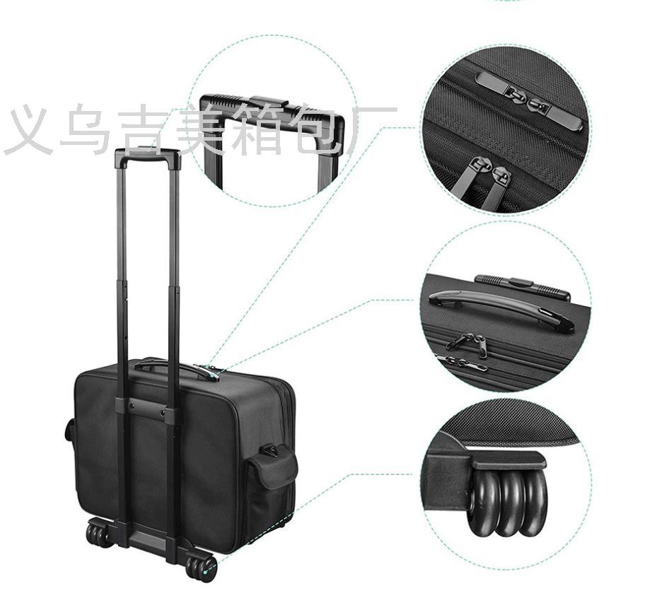 Trade Cosmetic Case Cosmetic Bag Universal Wheel Trolley Case Large Capacity Suitcase Beauty Hairdressing Toolbox Can Be