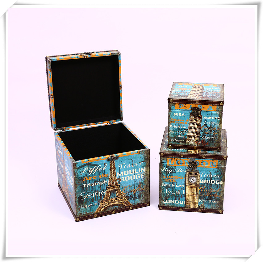 European-Style Retro Suitcase Storage Box Wooden Box Vintage Travel Props Leather Suitcase Distressed Creative Ornaments European-Style Retro Suitcase Storage Box Wooden Box Vintage Travel Props Leather Suitcase Distressed Creative Ornaments