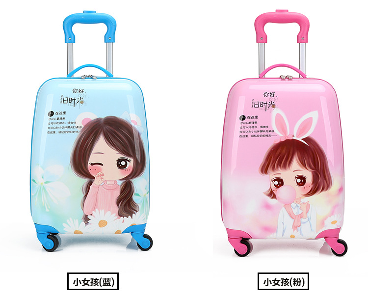 Factory Supply 18-Inch Children's Cartoon Trolley Case Luggage Gift Suitcase Set Square Four-Wheel Cartoon Suitcase Factory Supply 18-Inch Children's Cartoon Trolley Case Luggage Gift Suitcase Set Square Four-Wheel Cartoon Suitcase