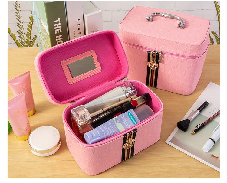 Suitcase Korean Version of Travel Portable Toiletry Bag Personality Skincare New fashion makeup bag suitcase