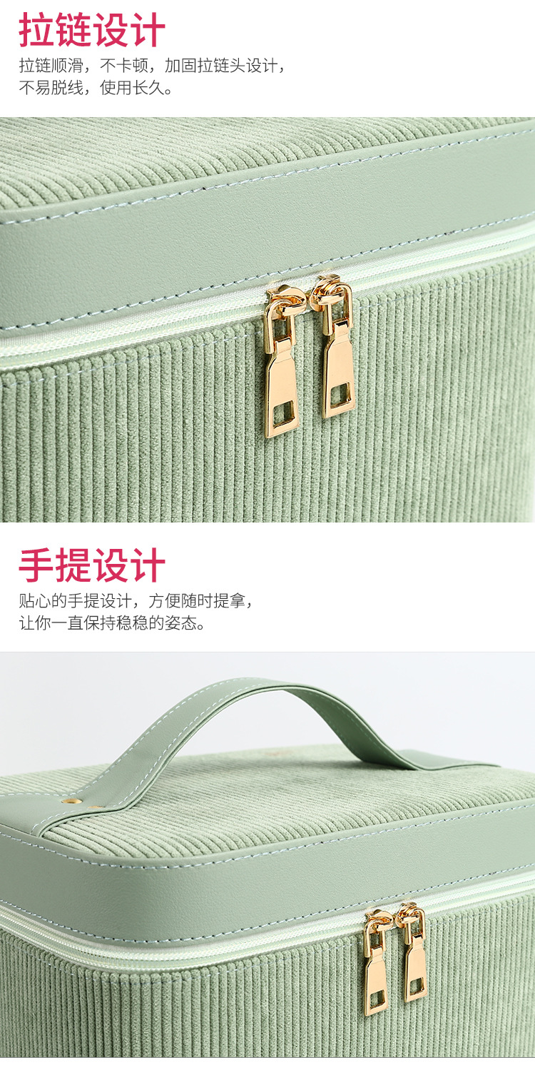 Korean Style Cosmetic Case Cosmetic Bag Travel Storage Suitcase Single Open Cosmetic Case Makeup Fixing Box Custom Wholesale