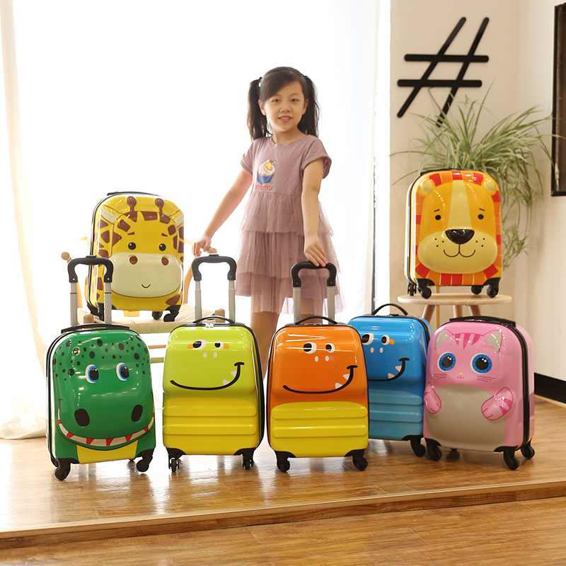 Children&#039;s Trolley Case Customized 18-Inch Universal Wheel Children&#039;s Luggage and Suitcase 3D 3D Universal Wheel Cartoon Luggage