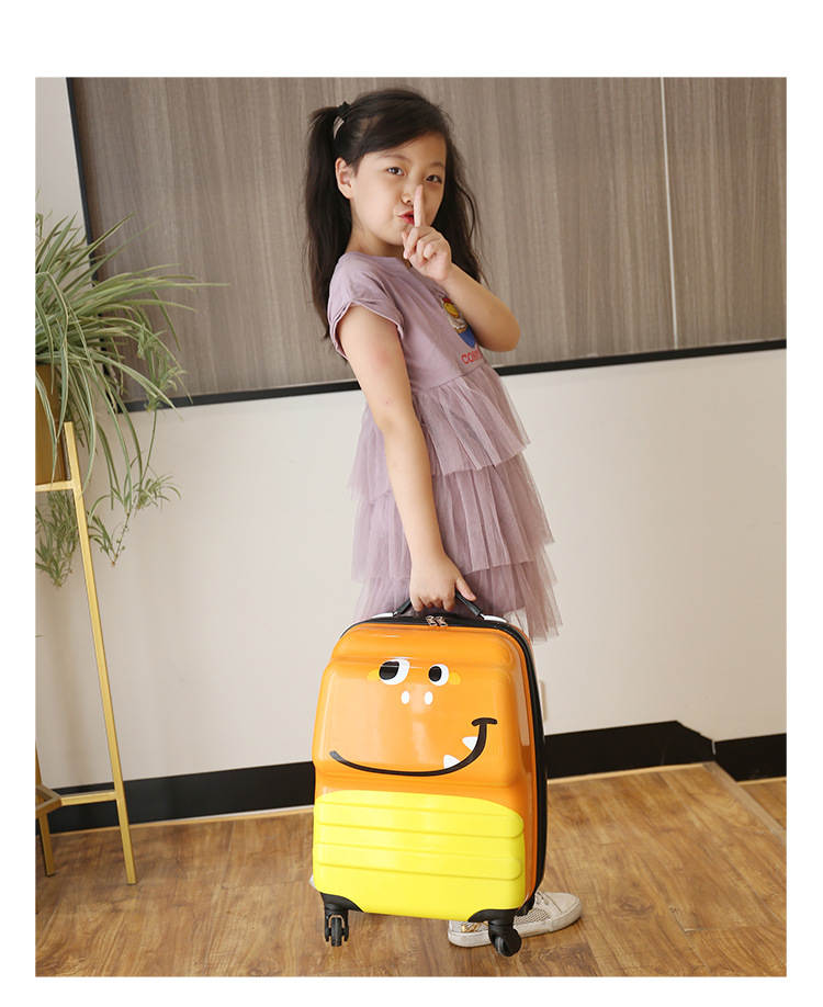 Children's Trolley Case Customized 18-Inch Universal Wheel Children's Luggage and Suitcase 3D 3D Universal Wheel Cartoon Luggage