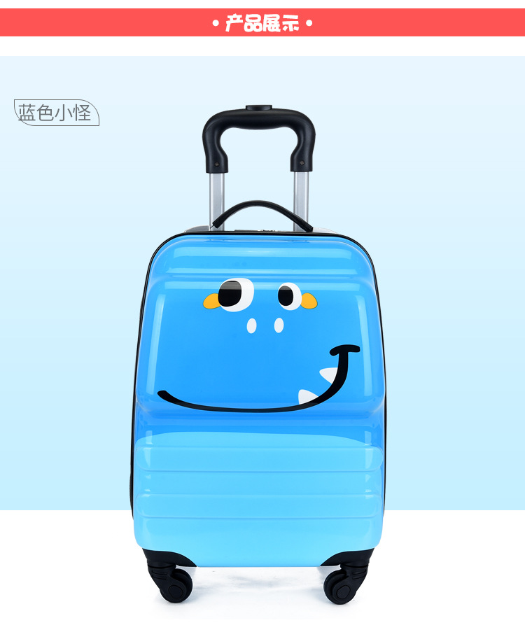 Children's Trolley Case Customized 18-Inch Universal Wheel Children's Luggage and Suitcase 3D 3D Universal Wheel Cartoon Luggage