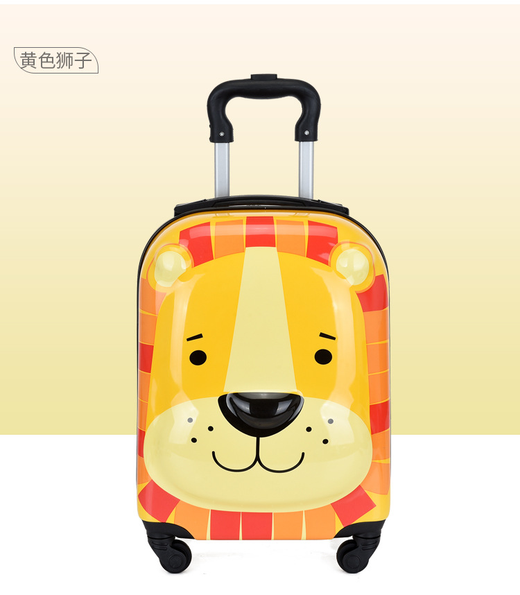 Children's Trolley Case Customized 18-Inch Universal Wheel Children's Luggage and Suitcase 3D 3D Universal Wheel Cartoon Luggage