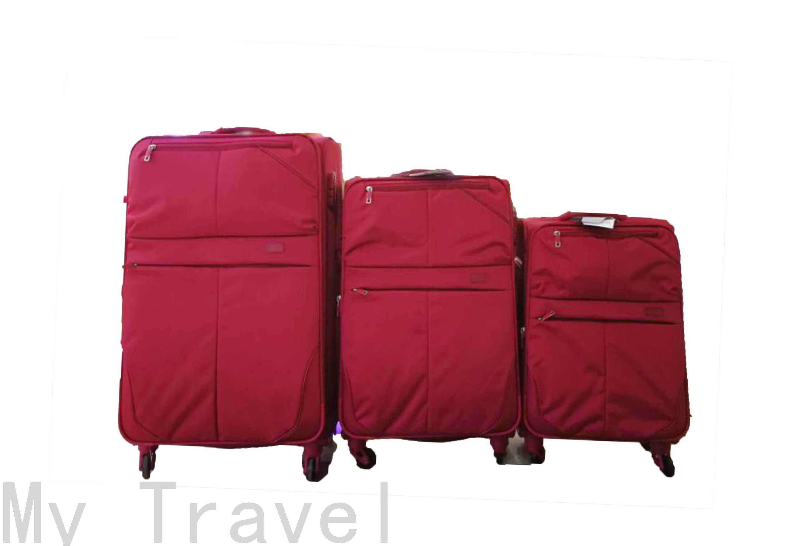 Luggage Password Suitcase Luggage Fabric Zipper Suitcase Three-Piece Trolley Case