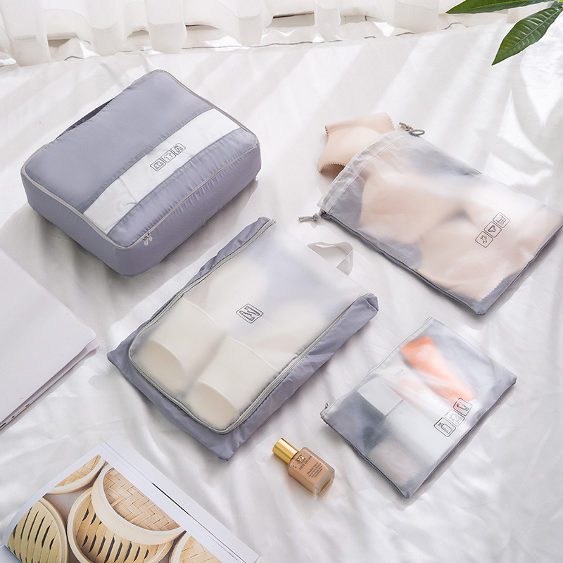 New Travel Large Capacity Storage Bag Home Classification Multifunction Storage Bag Travel Suitcase Four-Piece Set