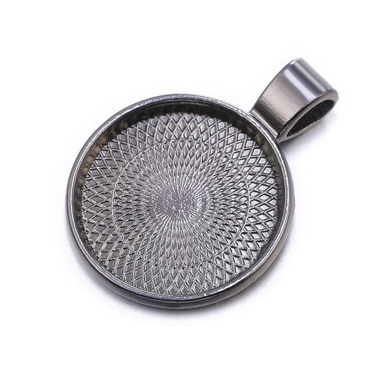 Alloy Decoration Accessories Diy20mm round Time Stone Alloy Base Support Necklace Pendant Ornament Factory Wholesale Alloy Decoration Accessories Diy20mm round Time Stone Alloy Base Support Necklace Pendant Ornament Factory Wholesale
