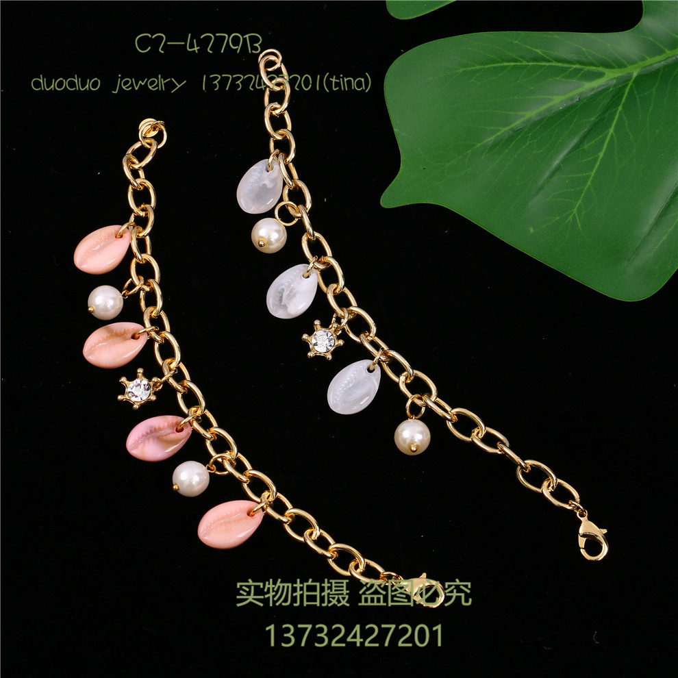 A Lot of Ornament Natural Stone Bracelet Simple Wild Alloy Thick Straps Bracelet Girls Fashion Ornament