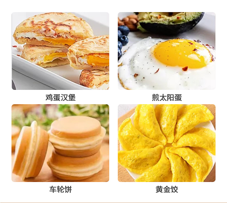 Thickened Breakfast Pot Porous Special-Shaped Medical Stone Light Smoke Less Oil Hamburger Fried Egg Roasted Dumpling Double Bottom Aluminum Alloy Non-Stick Pan