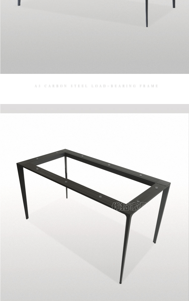 Customizable Simple Metal Iron Art Table Leg Marble Stone Plate Table Leg Hardware Accessories Light Luxury Aluminum Alloy Dining Table Stand