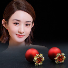 Factory Direct Sales Alloy Female Stud Earrings Korean New Accessories Opal Stone Ear Studs European and American Foreign Trade Exaggerated Earrings Factory Direct Sales Alloy Female Stud Earrings Korean New Accessories Opal Stone Ear Studs European and American Foreign Trade Exaggerated Earrings