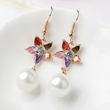 Factory Direct Sales Alloy Female Stud Earrings Korean New Accessories Opal Stone Ear Studs European and American Foreign Trade Exaggerated Earrings Factory Direct Sales Alloy Female Stud Earrings Korean New Accessories Opal Stone Ear Studs European and American Foreign Trade Exaggerated Earrings