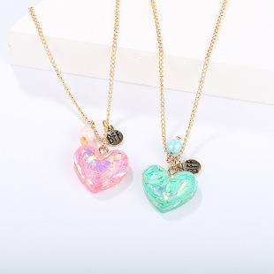 Foreign Trade Retro Moon Alloy Sweater Chain European and American Style Jewelry Natural Stone Crystal Necklace for Women Amazon Ornament