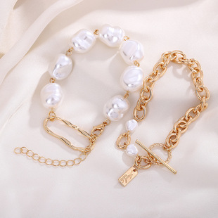 Foreign Trade Retro Moon Alloy Sweater Chain European and American Style Jewelry Natural Stone Crystal Necklace for Women Amazon Ornament