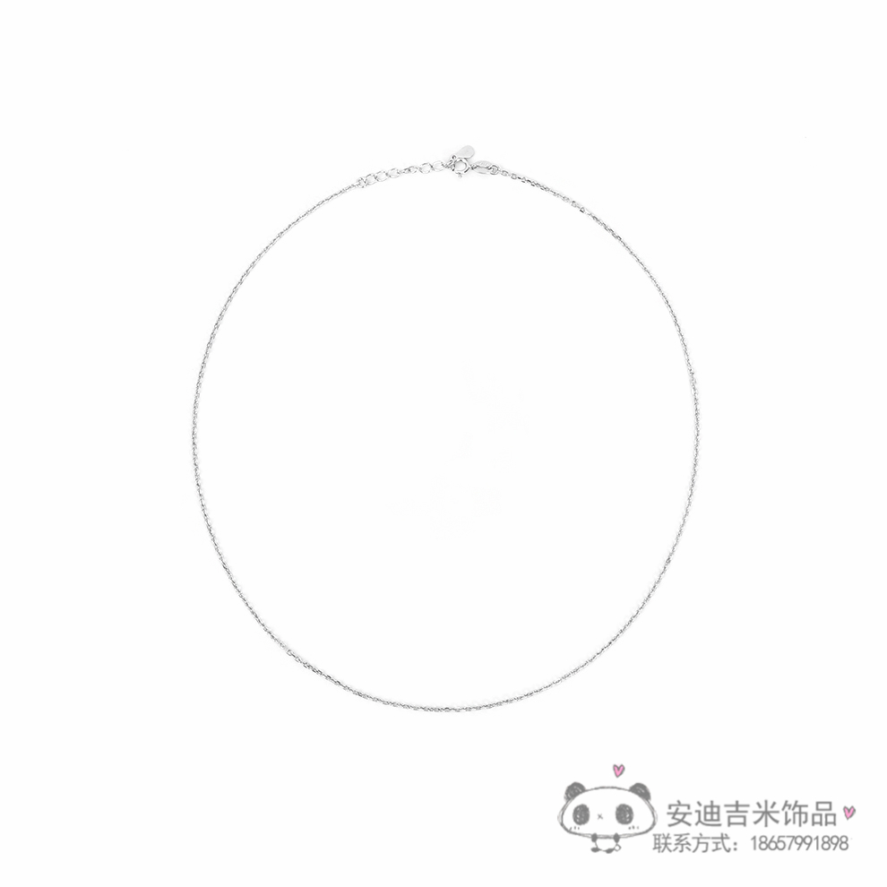 Cold Wind Graceful Online Influencer Sparkling Flash Clavicle Chain Choker Pure Necklace Light Luxury Minority Necklace Sweater Chain for Women