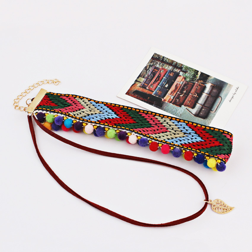 Harajuku choker choker multi-layer neckband collarbone chain colored lace neckband for women