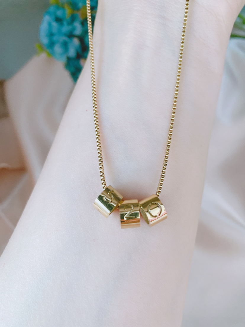 Titanium Steel Necklace 520 Confession Choker Retro Sense of Quality Pendant Ins Trendy Women