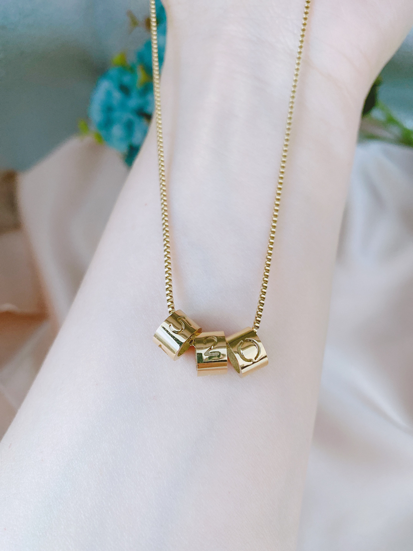 Titanium Steel Necklace 520 Confession Choker Retro Sense of Quality Pendant Ins Trendy Women