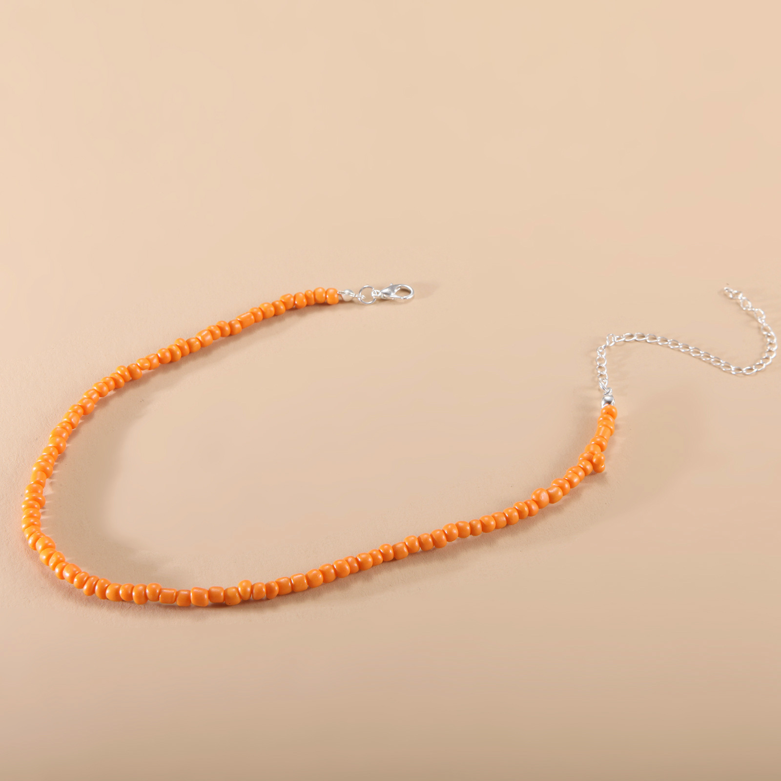 European and American New Necklace Bohemian Short Necklace Choker Amazon Combination Color Bead Necklace
