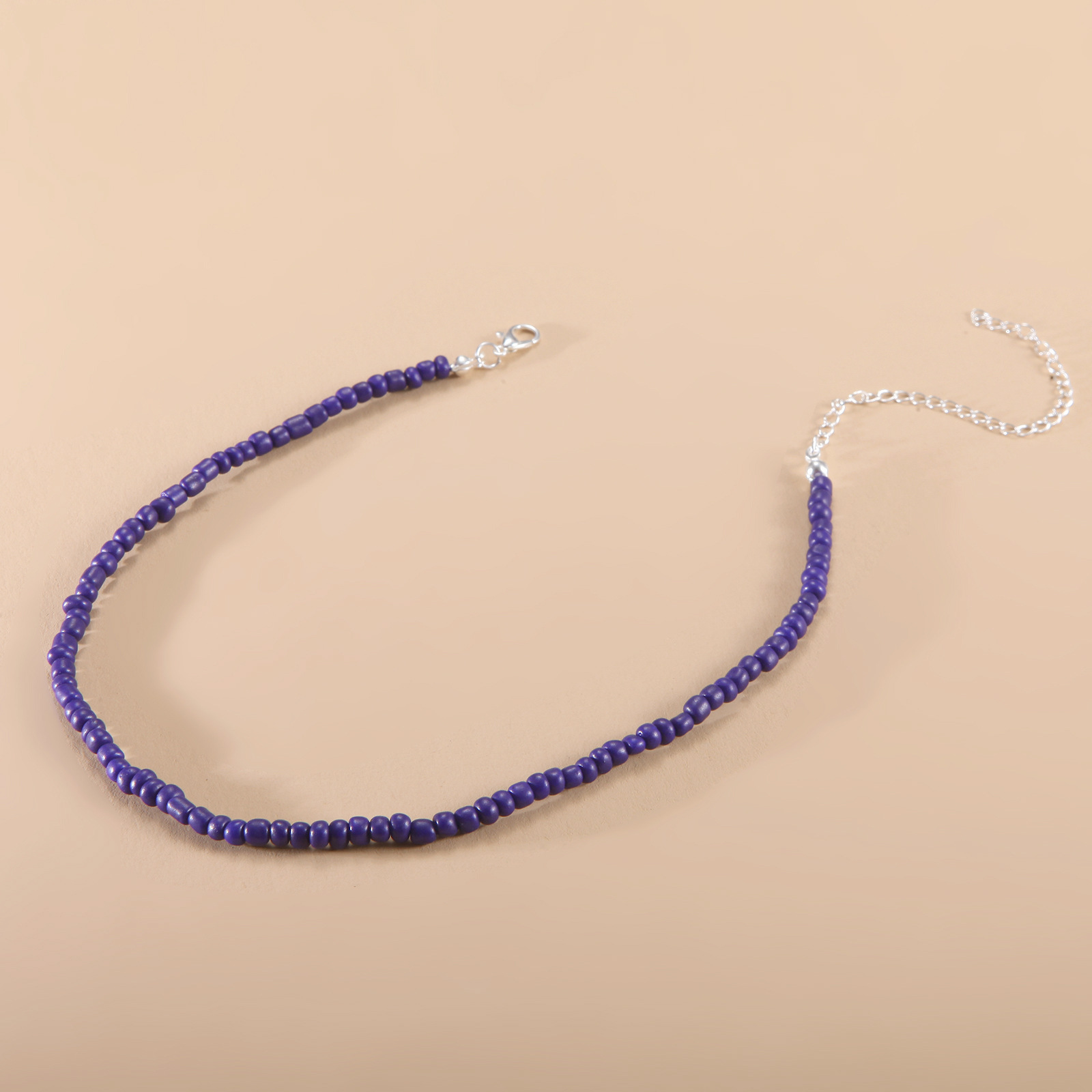 European and American New Necklace Bohemian Short Necklace Choker Amazon Combination Color Bead Necklace