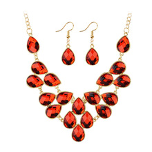 European and American exaggerated necklace collarbone chain short style female decorative necklace drop set diamond alloy jewelry wholesale choker European and American exaggerated necklace collarbone chain short style female decorative necklace drop set diamond alloy jewelry wholesale choker