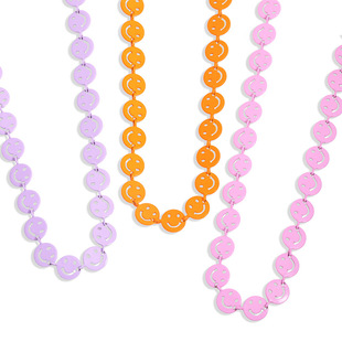 European and American Personalized Bohemian Candy Color Necklace Clavicle Chain Short Ins Color Choker Pure Necklace Female Nkw01