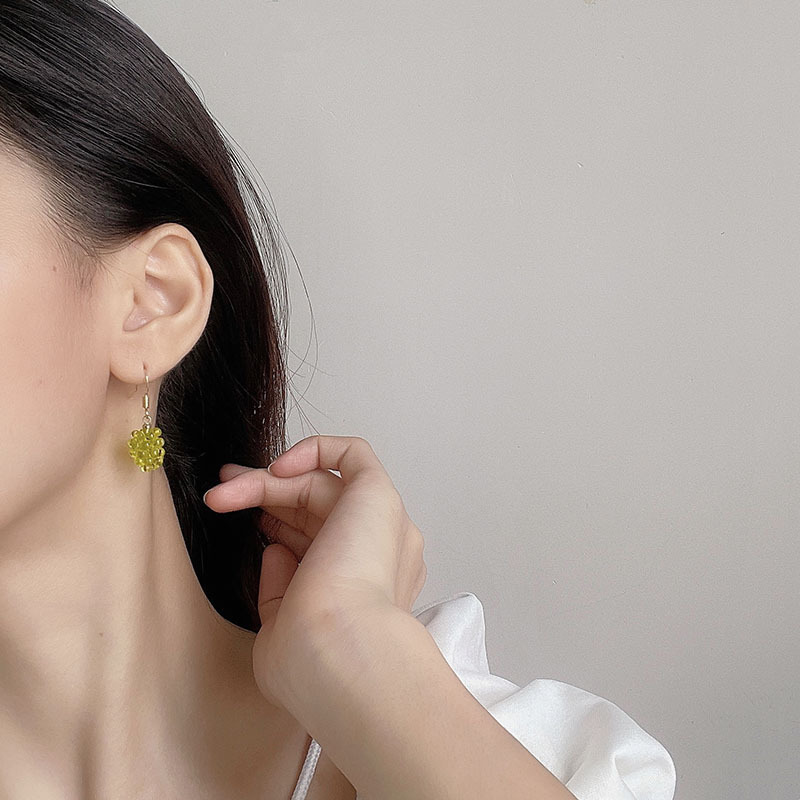 Succulent Grape Small Rice-Shaped Beads Beads of Necklace Collar Woven Choker Cute Girl Clavicle Chain Ear Hook