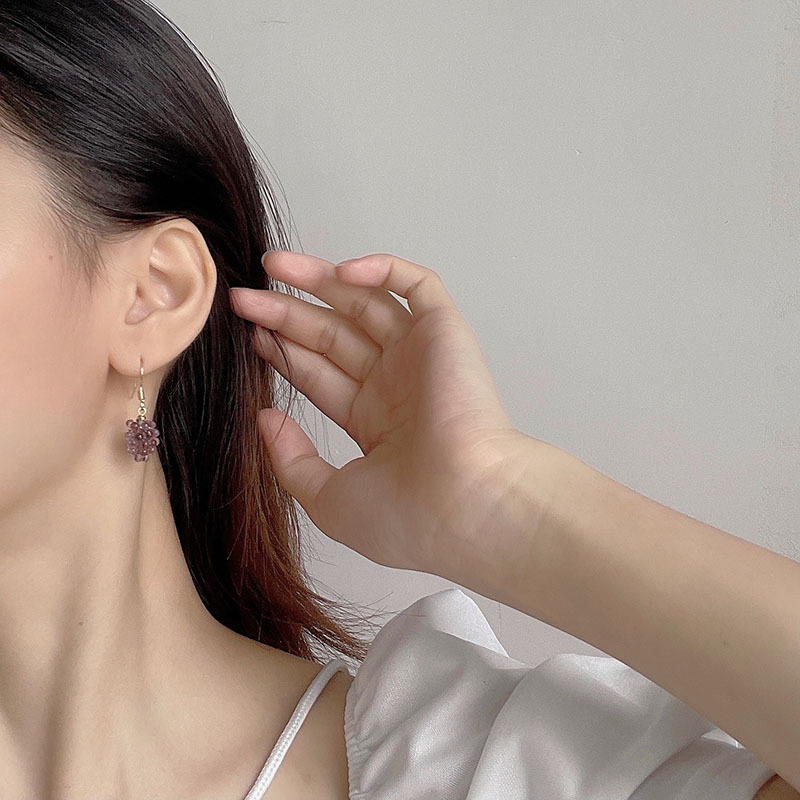 Succulent Grape Small Rice-Shaped Beads Beads of Necklace Collar Woven Choker Cute Girl Clavicle Chain Ear Hook