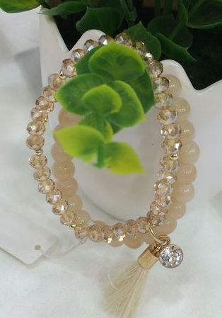 European and American popular glass beads to crystal Elastic Bracelet manufacturers selling