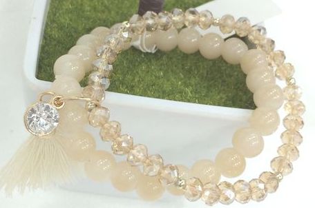 European and American popular glass beads to crystal Elastic Bracelet manufacturers selling