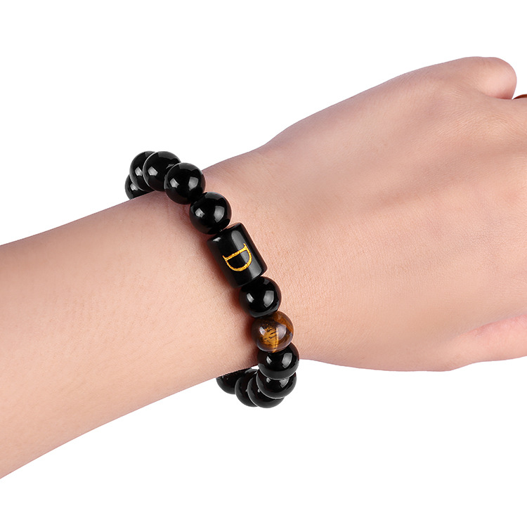 2021 Cross-Border Blue Tigereye Beaded Bracelet Yoga Bracelet Sports Bracelet Bracelet Elastic Bracelet