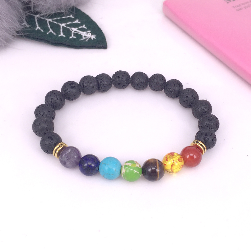 2021 Cross-Border Blue Tigereye Beaded Bracelet Yoga Bracelet Sports Bracelet Bracelet Elastic Bracelet