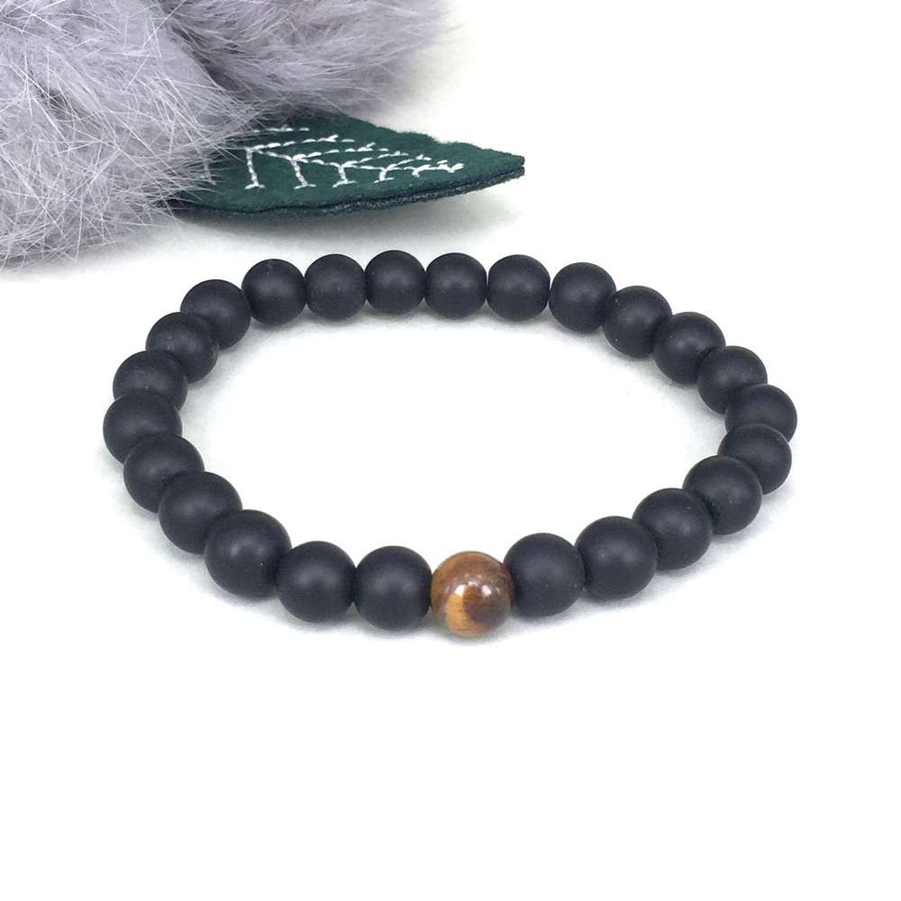 2021 Cross-Border Blue Tigereye Beaded Bracelet Yoga Bracelet Sports Bracelet Bracelet Elastic Bracelet