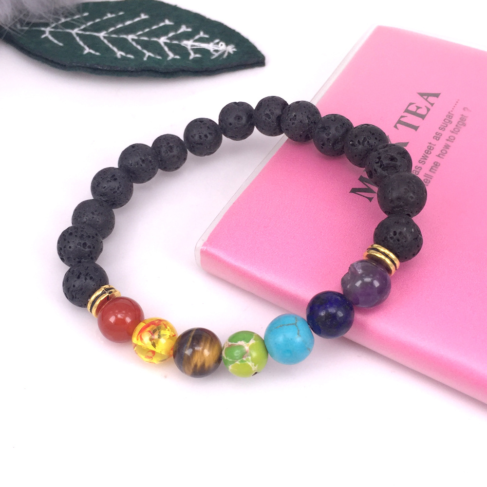 2021 Cross-Border Blue Tigereye Beaded Bracelet Yoga Bracelet Sports Bracelet Bracelet Elastic Bracelet
