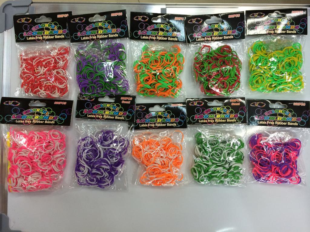 Taobao for factory wholesale self - made silicone rubber bracelet DIY bulk woven elastic band brightly colored