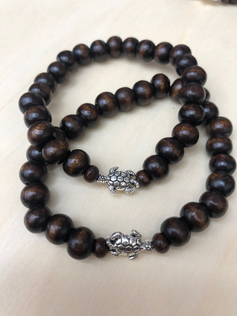 Wooden Bead Turtle Bracelet Elastic Line Longevity Turtle Bracelet E-Commerce Hot-Selling Product Bracelet