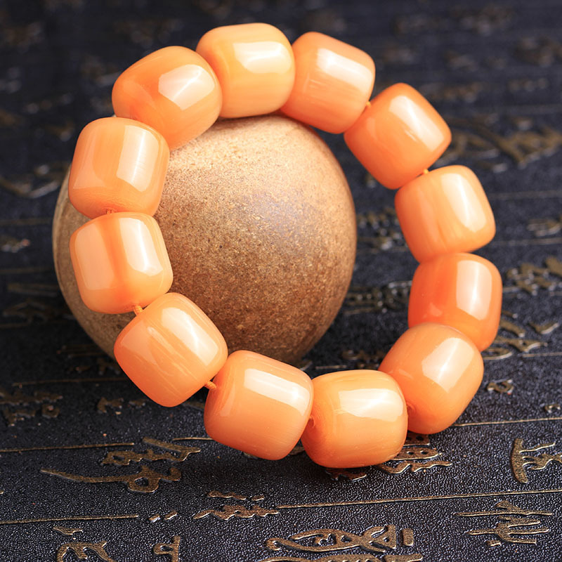 Original Boutique Tibet Yak Skull Barrel Beads 18/20mm Single Circle Rosary Bracelet Crafts One Piece Dropshipping