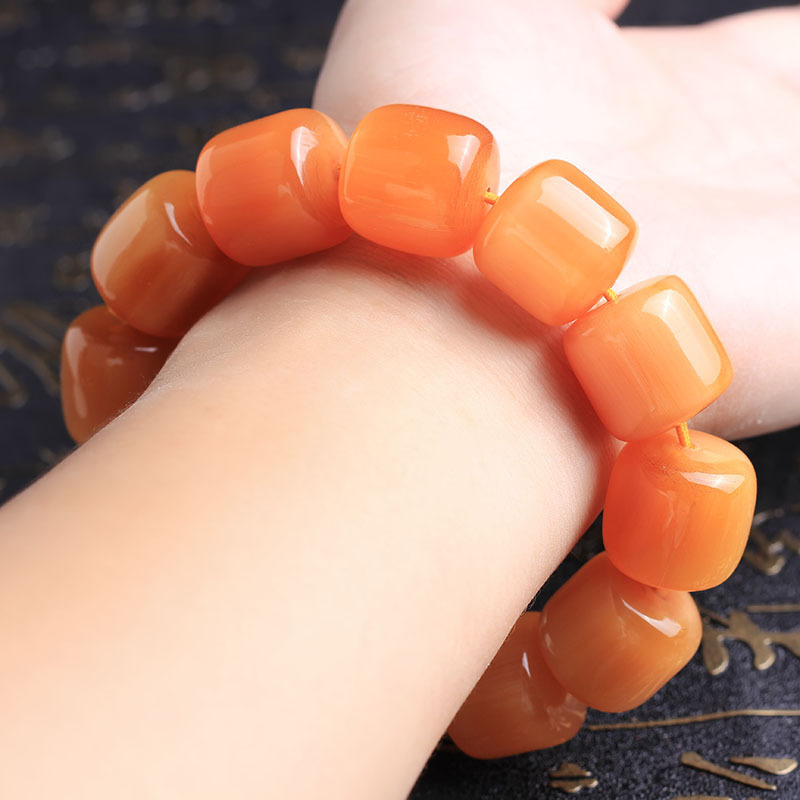 Original Boutique Tibet Yak Skull Barrel Beads 18/20mm Single Circle Rosary Bracelet Crafts One Piece Dropshipping
