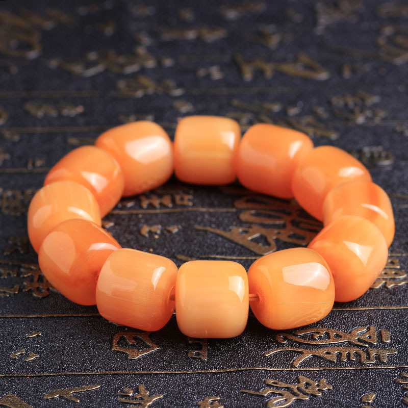 Original Boutique Tibet Yak Skull Barrel Beads 18/20mm Single Circle Rosary Bracelet Crafts One Piece Dropshipping