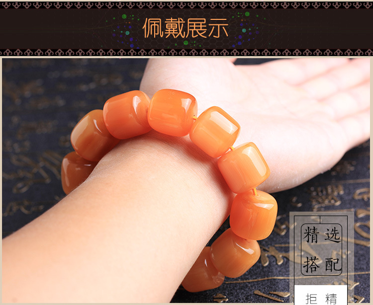 Original Boutique Tibet Yak Skull Barrel Beads 18/20mm Single Circle Rosary Bracelet Crafts One Piece Dropshipping
