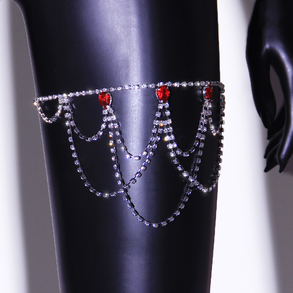 Ornament Multi-Layer Europe And America Cross Border Sexy Claw Chain European And American Elastic String Rhinestone Leg Bracelet Body Chain Ornament Multi-Layer Europe And America Cross Border Sexy Claw Chain European And American Elastic String Rhinestone Leg Bracelet Body Chain