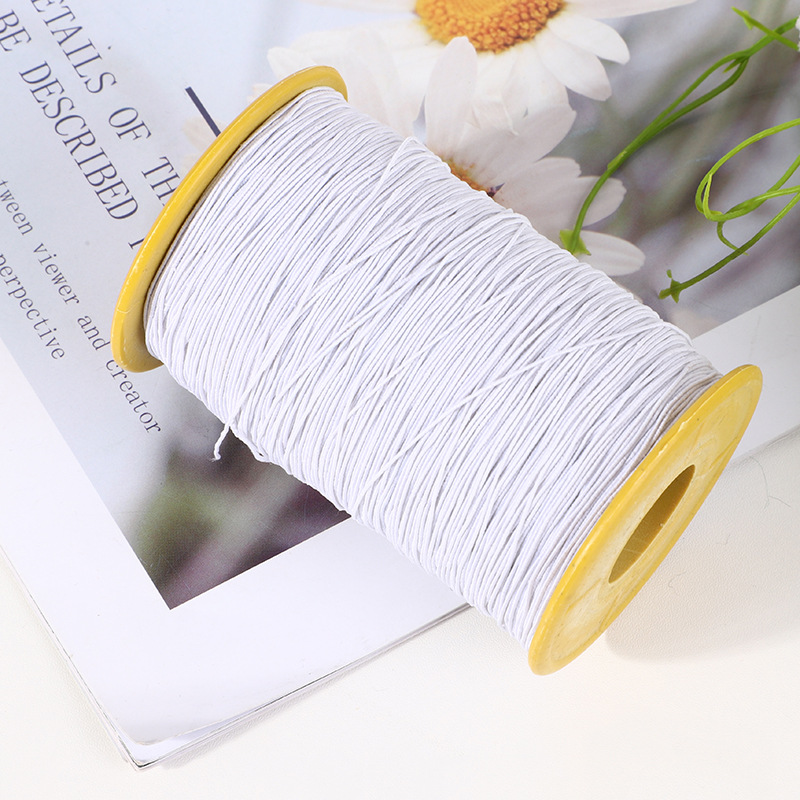 DIY Accessories 0.1 Colorful Multi-Color round Elastic Thread with Bead Beads Bracelet Factory Direct Supply Bead Rope Elastic Rubber Band