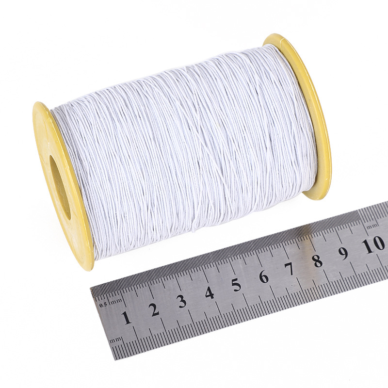 DIY Accessories 0.1 Colorful Multi-Color round Elastic Thread with Bead Beads Bracelet Factory Direct Supply Bead Rope Elastic Rubber Band