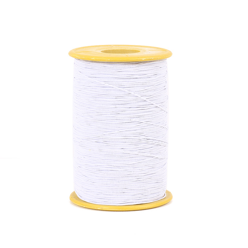 DIY Accessories 0.1 Colorful Multi-Color round Elastic Thread with Bead Beads Bracelet Factory Direct Supply Bead Rope Elastic Rubber Band